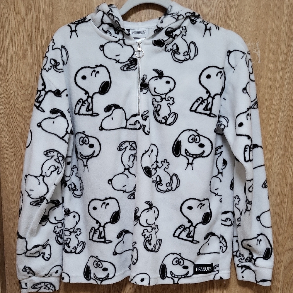 Peanuts Kids Snoopy Hoodie - Black and White